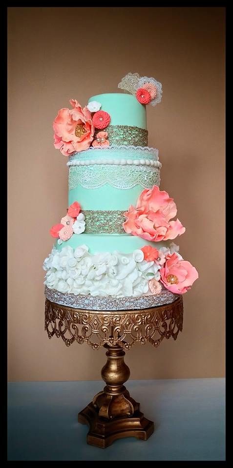 Fondant Wedding Cakes NJ  The Best Custom Fondant Wedding Cake Designs